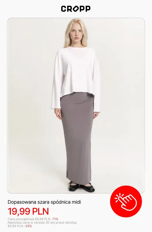 Cropp - gazetka promocyjna SALE do 50 zł od środy 19.08  - strona 6