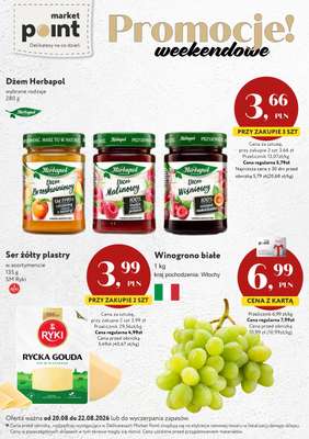 Market Point - gazetka promocyjna Promocje weekendowe od czwartku 20.08 do soboty 22.08