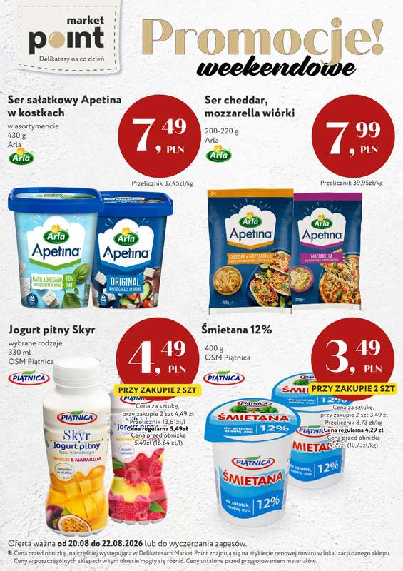 Market Point - gazetka promocyjna Promocje weekendowe od czwartku 20.08 do soboty 22.08 - strona 10