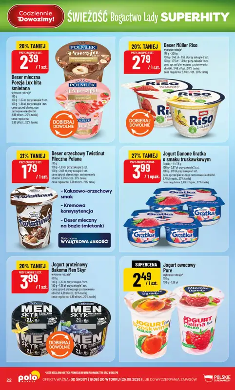 POLOmarket - gazetka promocyjna Gazetka od środy 19.08 do wtorku 25.08 - strona 22