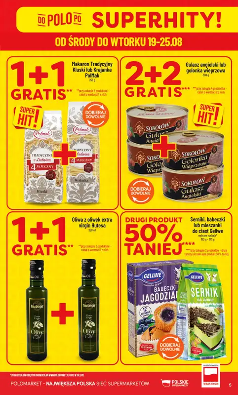 POLOmarket - gazetka promocyjna Gazetka od środy 19.08 do wtorku 25.08 - strona 5