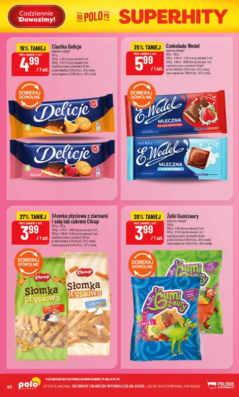 POLOmarket - gazetka promocyjna Gazetka od środy 19.08 do wtorku 25.08 - strona 40