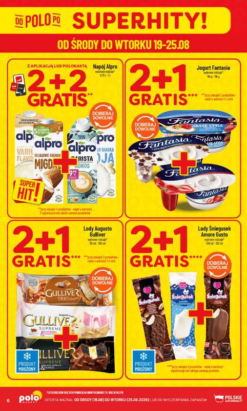 POLOmarket - gazetka promocyjna Gazetka od środy 19.08 do wtorku 25.08 - strona 6