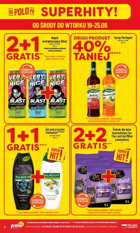 POLOmarket - gazetka promocyjna Gazetka od środy 19.08 do wtorku 25.08 - strona 8