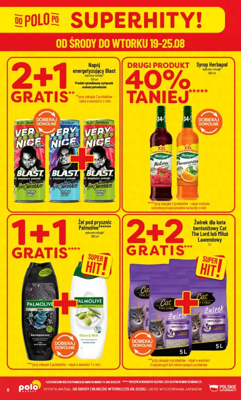 POLOmarket - gazetka promocyjna Gazetka od środy 19.08 do wtorku 25.08 - strona 8