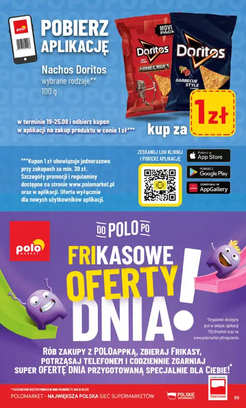 POLOmarket - gazetka promocyjna Gazetka od środy 19.08 do wtorku 25.08 - strona 59