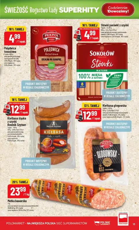 POLOmarket - gazetka promocyjna Gazetka od środy 19.08 do wtorku 25.08 - strona 13
