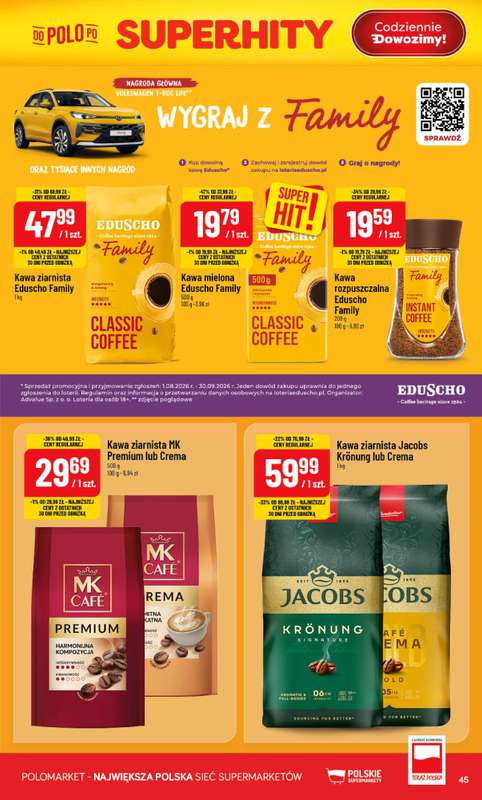 POLOmarket - gazetka promocyjna Gazetka od środy 19.08 do wtorku 25.08 - strona 45