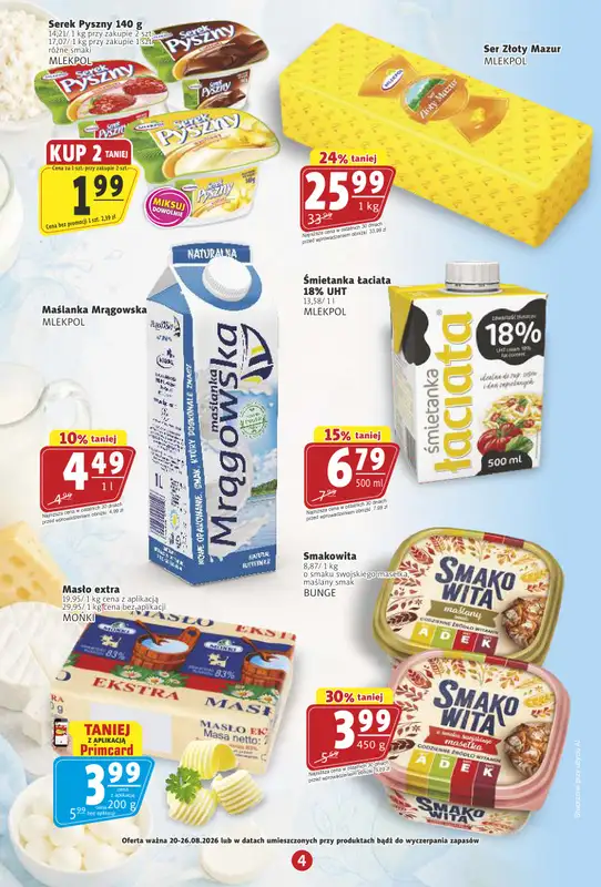 Prim Market - gazetka promocyjna Gazetka od czwartku 20.08 do środy 26.08 - strona 4