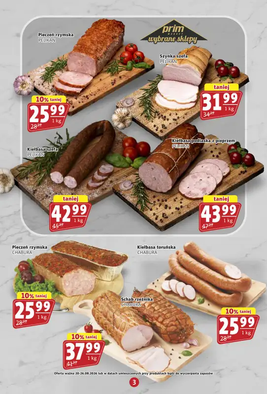 Prim Market - gazetka promocyjna Gazetka od czwartku 20.08 do środy 26.08 - strona 3