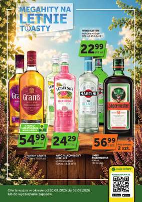 Groszek - gazetka promocyjna Oferta alkoholowa  do środy 02.09