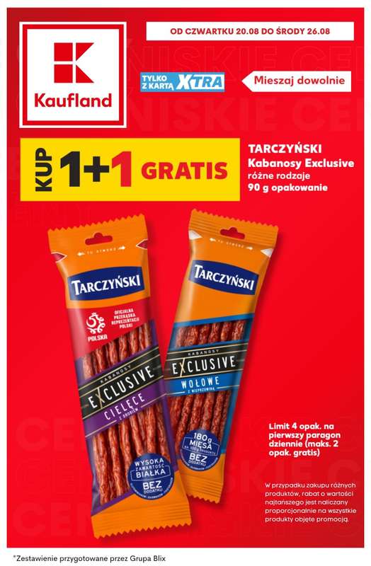Kaufland - gazetka promocyjna Najlepsze promocje! od czwartku 20.08 do środy 26.08 - strona 4