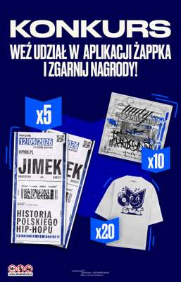 Żabka - gazetka promocyjna Konkurs w ŻAPPCE: Wygraj bilety na koncert Jimka od środy 19.08 do wtorku 25.08