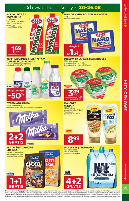 Stokrotka - gazetka promocyjna Gazetka Supermarket od czwartku 20.08 do środy 26.08 - strona 3