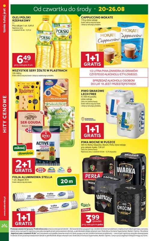 Stokrotka - gazetka promocyjna Gazetka Supermarket od czwartku 20.08 do środy 26.08 - strona 4