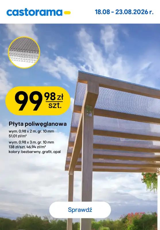 Castorama - gazetka promocyjna Najlepsze oferty od środy 19.08 do niedzieli 23.08 - strona 14
