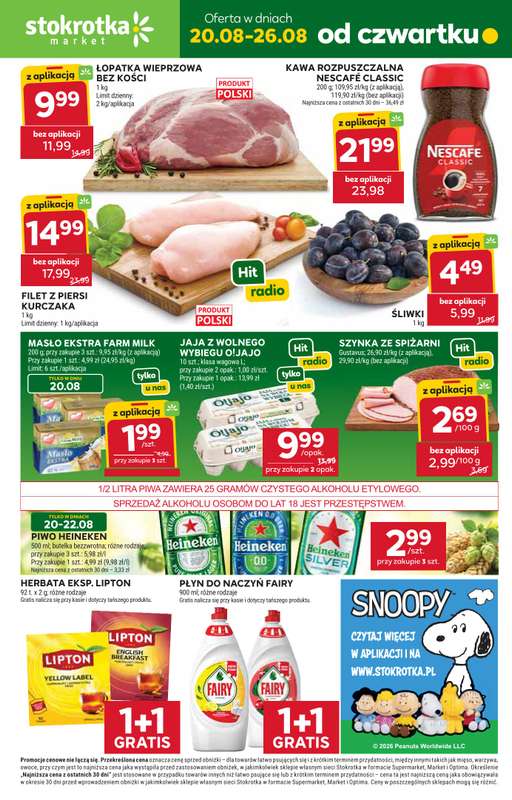 Stokrotka - gazetka promocyjna Gazetka Market  do środy 26.08