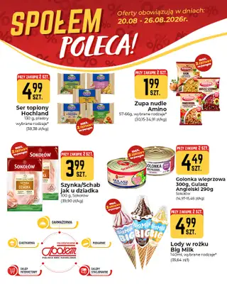 Społem Częstochowa - gazetka promocyjna Plakaty promocyjne od czwartku 20.08 do środy 26.08 - strona 3