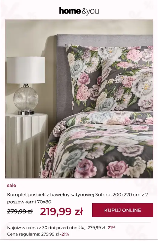 home&you - gazetka promocyjna SALE do -70% od środy 19.08 do środy 26.08 - strona 8