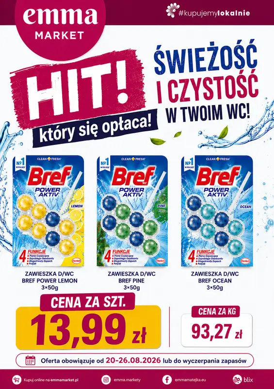 emma MARKET - gazetka promocyjna Plakaty promocyjne od czwartku 20.08 do środy 26.08 - strona 4