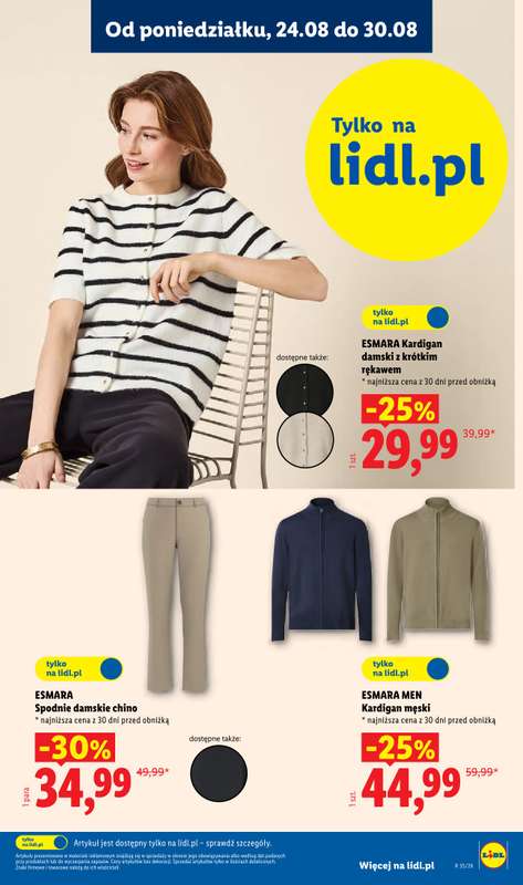 Lidl - gazetka promocyjna Katalog od poniedziałku 24.08 do niedzieli 30.08 - strona 21