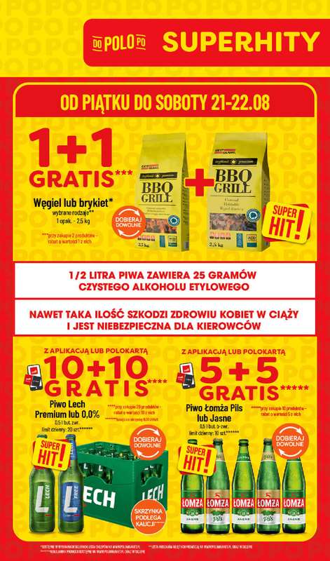 POLOmarket - gazetka promocyjna Super hity na weekend od piątku 21.08 do soboty 22.08