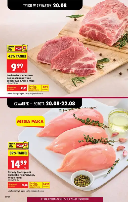 Biedronka - gazetka promocyjna Od czwartku od czwartku 20.08 do środy 26.08 - strona 22