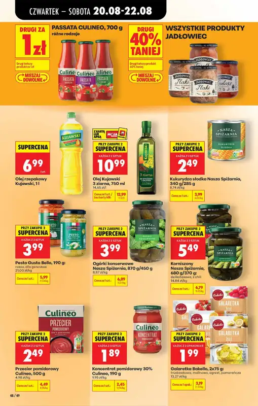 Biedronka - gazetka promocyjna Od czwartku, Z ladą tradycyjną od czwartku 20.08 do środy 26.08 - strona 48
