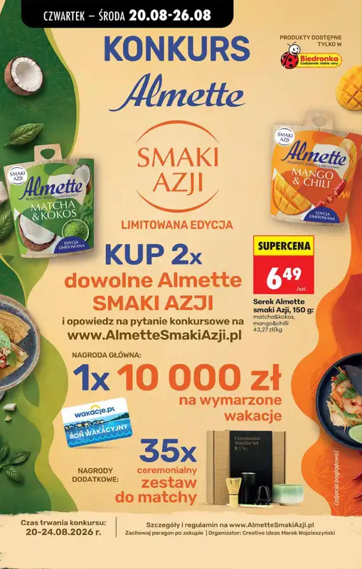 Biedronka - gazetka promocyjna Od czwartku, Z ladą tradycyjną od czwartku 20.08 do środy 26.08 - strona 66