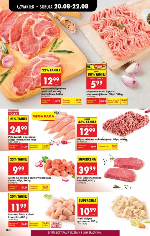 Biedronka - gazetka promocyjna Od czwartku, Z ladą tradycyjną od czwartku 20.08 do środy 26.08 - strona 24