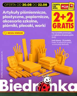 Biedronka - gazetka promocyjna Biedronkowe oszczędności od czwartku od czwartku 20.08 do soboty 22.08