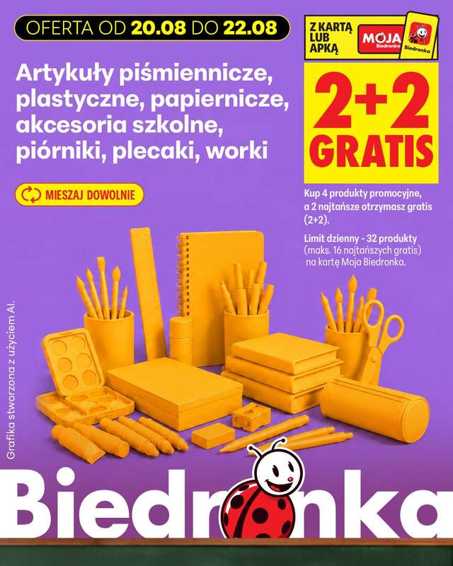 Biedronka - gazetka promocyjna Biedronkowe oszczędności od czwartku od czwartku 20.08 do soboty 22.08