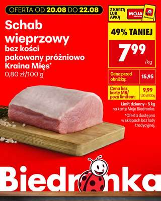 Biedronka - gazetka promocyjna Biedronkowe oszczędności od czwartku od czwartku 20.08 do soboty 22.08 - strona 8