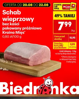 Biedronka - gazetka promocyjna Biedronkowe oszczędności od czwartku od czwartku 20.08 do soboty 22.08 - strona 8
