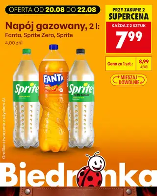 Biedronka - gazetka promocyjna Biedronkowe oszczędności od czwartku od czwartku 20.08 do soboty 22.08 - strona 14