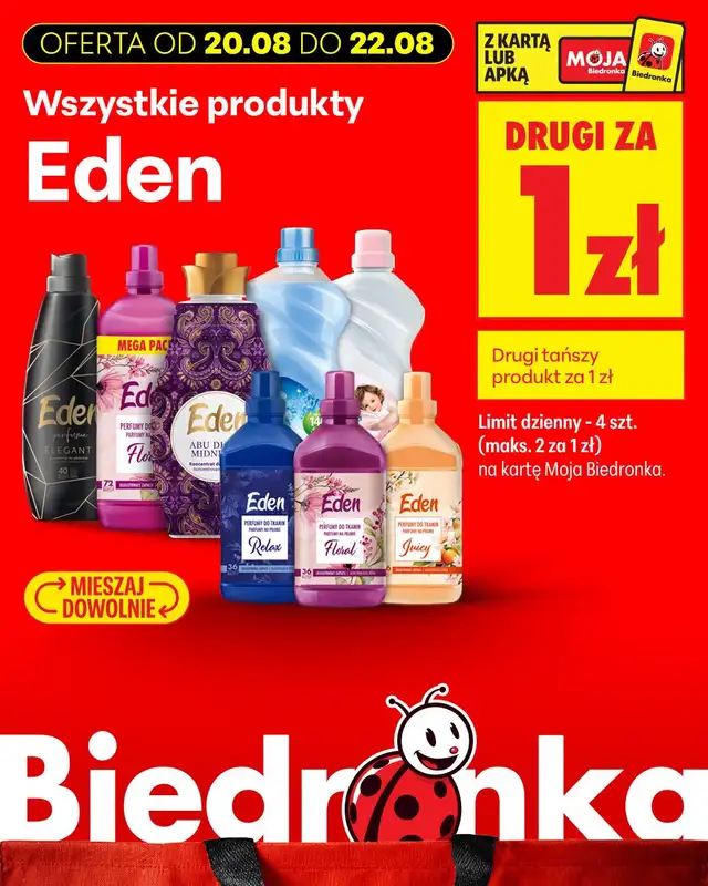 Biedronka - gazetka promocyjna Biedronkowe oszczędności od czwartku od czwartku 20.08 do soboty 22.08 - strona 16