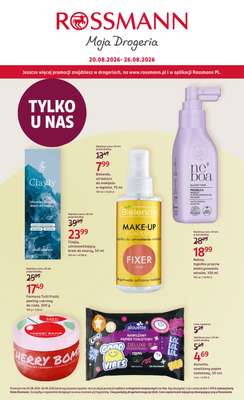 Rossmann - gazetka promocyjna Gazetka od czwartku 20.08 do środy 26.08