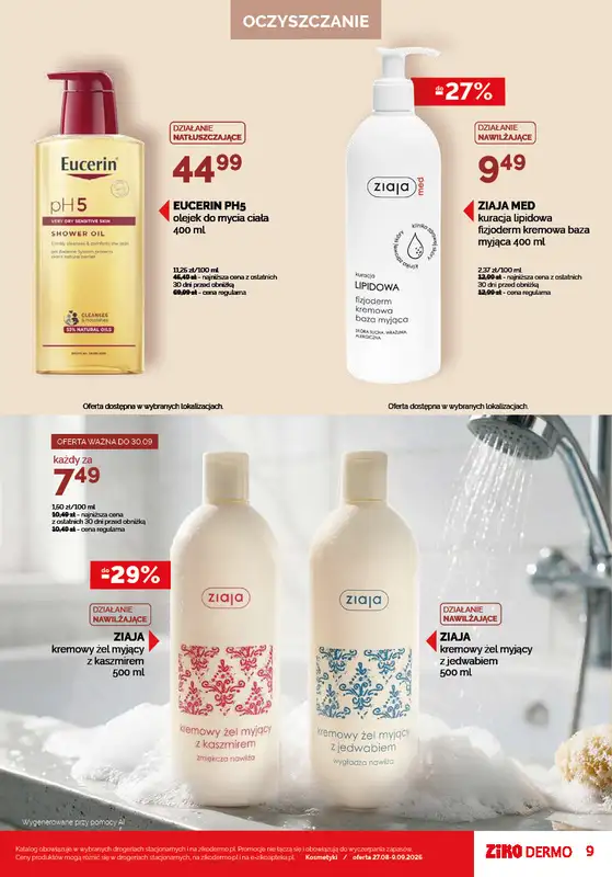 Ziko Dermo - gazetka promocyjna Gazetka od czwartku 27.08 do środy 09.09 - strona 9