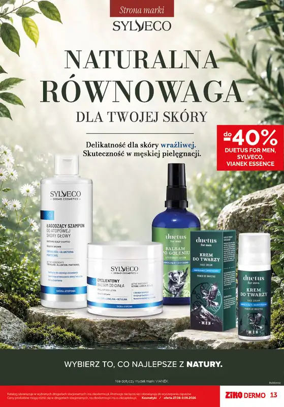 Ziko Dermo - gazetka promocyjna Gazetka od czwartku 27.08 do środy 09.09 - strona 13