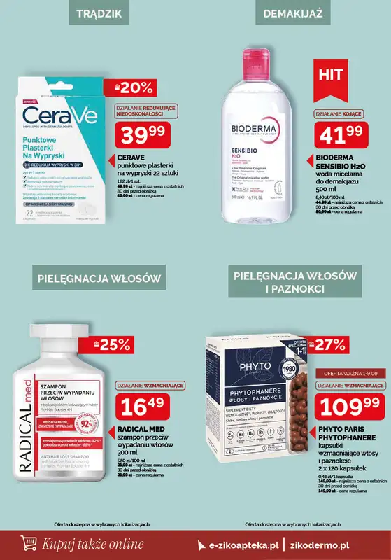 Ziko Dermo - gazetka promocyjna Gazetka od czwartku 27.08 do środy 09.09 - strona 12
