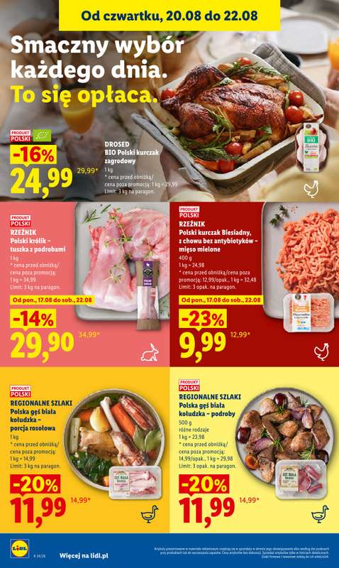 Lidl - gazetka promocyjna Oferta od czwartku od czwartku 20.08 do soboty 22.08 - strona 70