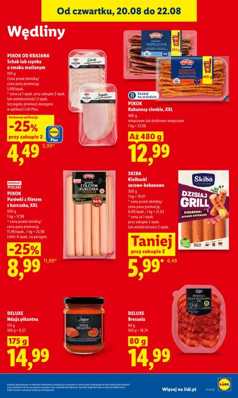 Lidl - gazetka promocyjna Oferta od czwartku od czwartku 20.08 do soboty 22.08 - strona 73