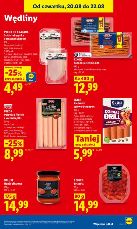 Lidl - gazetka promocyjna Oferta od czwartku od czwartku 20.08 do soboty 22.08 - strona 73