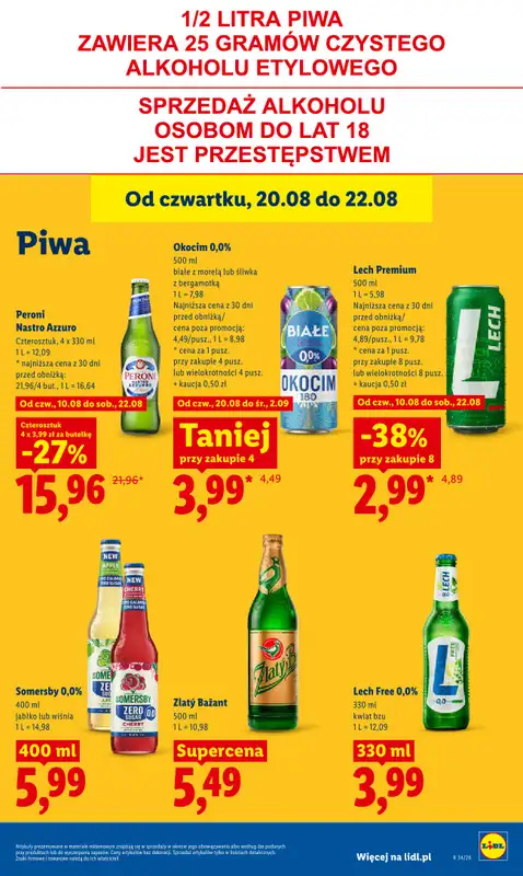 Lidl - gazetka promocyjna Oferta od czwartku od czwartku 20.08 do soboty 22.08 - strona 83