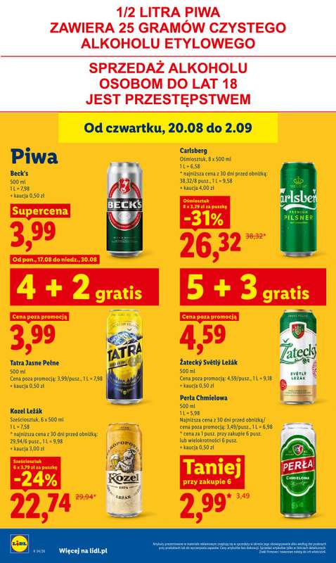Lidl - gazetka promocyjna Oferta od czwartku od czwartku 20.08 do soboty 22.08 - strona 82