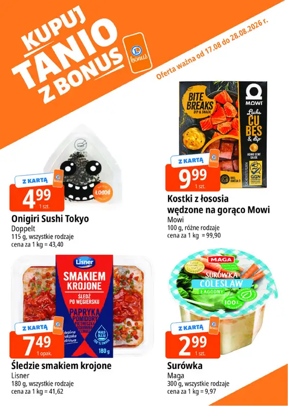 Leclerc - gazetka promocyjna Kupuj tanio z bonus od czwartku 20.08 do piątku 28.08 - strona 8