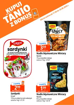Leclerc - gazetka promocyjna Kupuj tanio z bonus od czwartku 20.08 do piątku 28.08 - strona 5