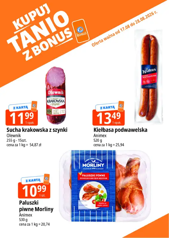 Leclerc - gazetka promocyjna Kupuj tanio z bonus od czwartku 20.08 do piątku 28.08 - strona 7