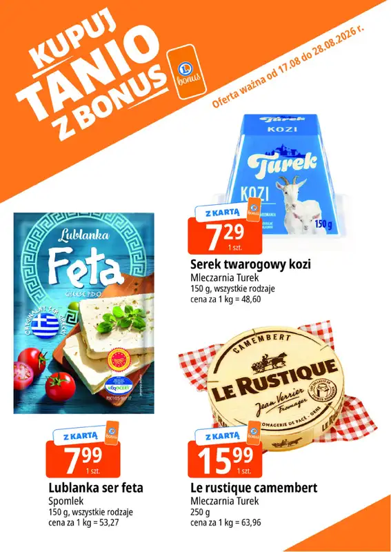 Leclerc - gazetka promocyjna Kupuj tanio z bonus od czwartku 20.08 do piątku 28.08 - strona 14