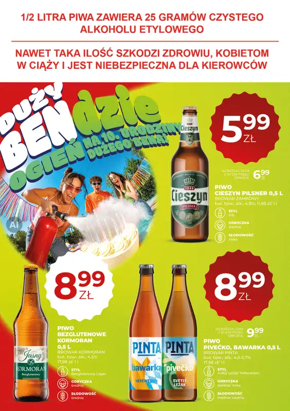 Duży Ben - gazetka promocyjna Gazetka piwna od czwartku 20.08 do środy 02.09 - strona 14